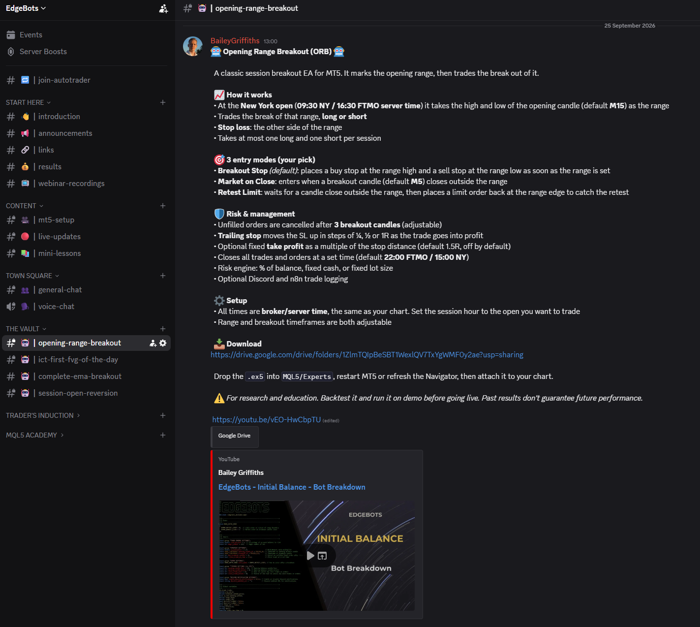 The Vault: a new bot release in the EdgeBots Discord